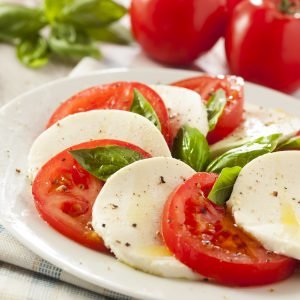 Homemade Organic Caprese Salad Insalate Caprese